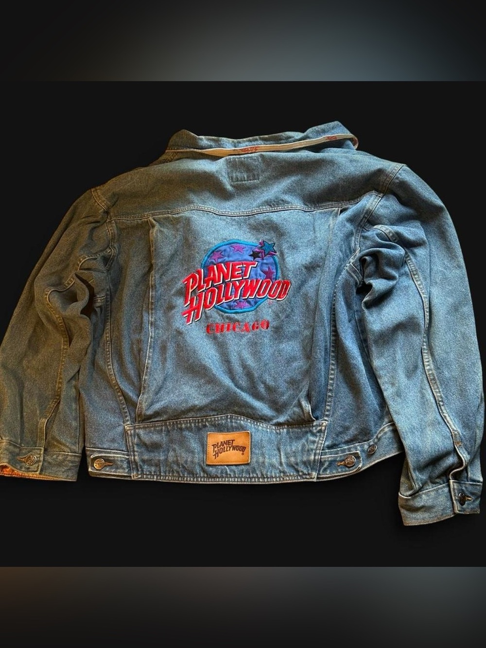 1991 VTG Planet Hollywood Chicago Denim Jacket 2XL